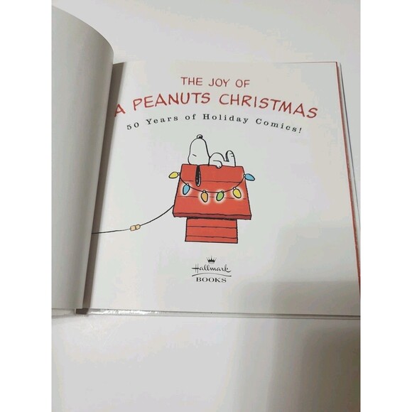Joy of a Peanuts Christmas Hardcover Book Hallmark Charlie Brown Snoopy VTG 2000 - Picture 6 of 16